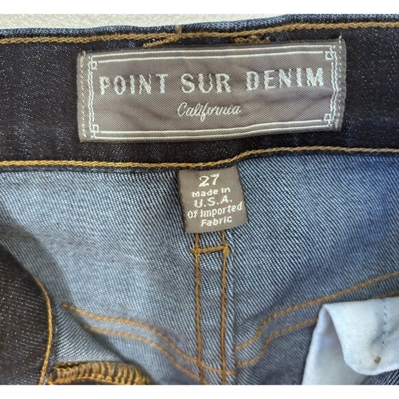 Point Sur Jeans Womens Size 27 Hightower Straight Dark Washed Jeans - Picture 3 of 5